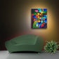 Original art abstract painting for sale by Sally Trace, "Leaf and Vase"