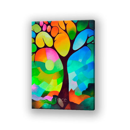 Dreaming Tree modern art giclee print by sally trace