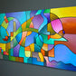 "Equilibrium" Original Abstract Geometric Painting Commission