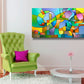 Equilibrium, contemporary art for sale by Sally Trace, room view