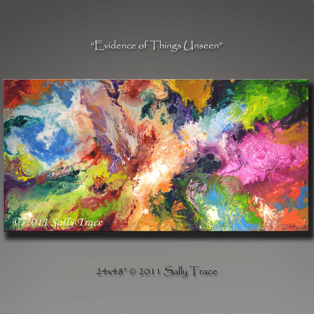 Evidence of Things Unseen abstract art prints by Sally Trace