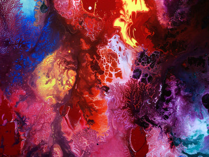 Modern art, contemporary fluid art painting, original abstract painting on stretched canvas by Sally Trace