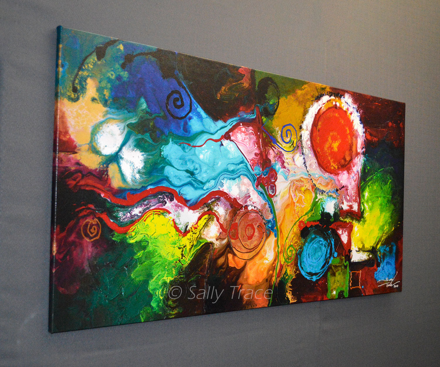 Modern abstract art prints on canvas by Sally Trace, "Gentle Persuasion"