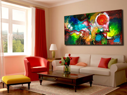 Modern abstract art prints on canvas by Sally Trace, "Gentle Persuasion"