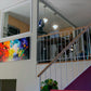Harmonic Vibrations, fluid art giclee print for sale made from the original acrylic pour painting, buyers home