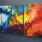 Heavenly Fire, triptych fine art prints by Sally Trace