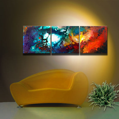 Heavenly Fire, triptych fine art prints by Sally Trace