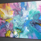 "When the Angel Came", Original Abstract Fluid Painting, Sold