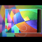 "Rêveur" Hard-Edge Abstraction Original Geometric Painting