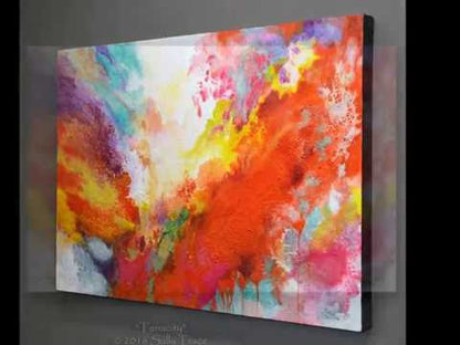 "Tenacity", Original Abstract Fluid Painting, Sold