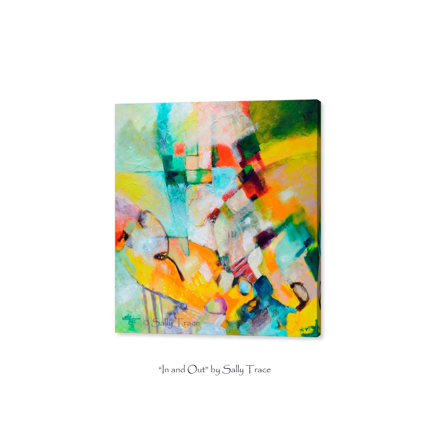 In and Out, modern art contemporary prints by Sally Trace