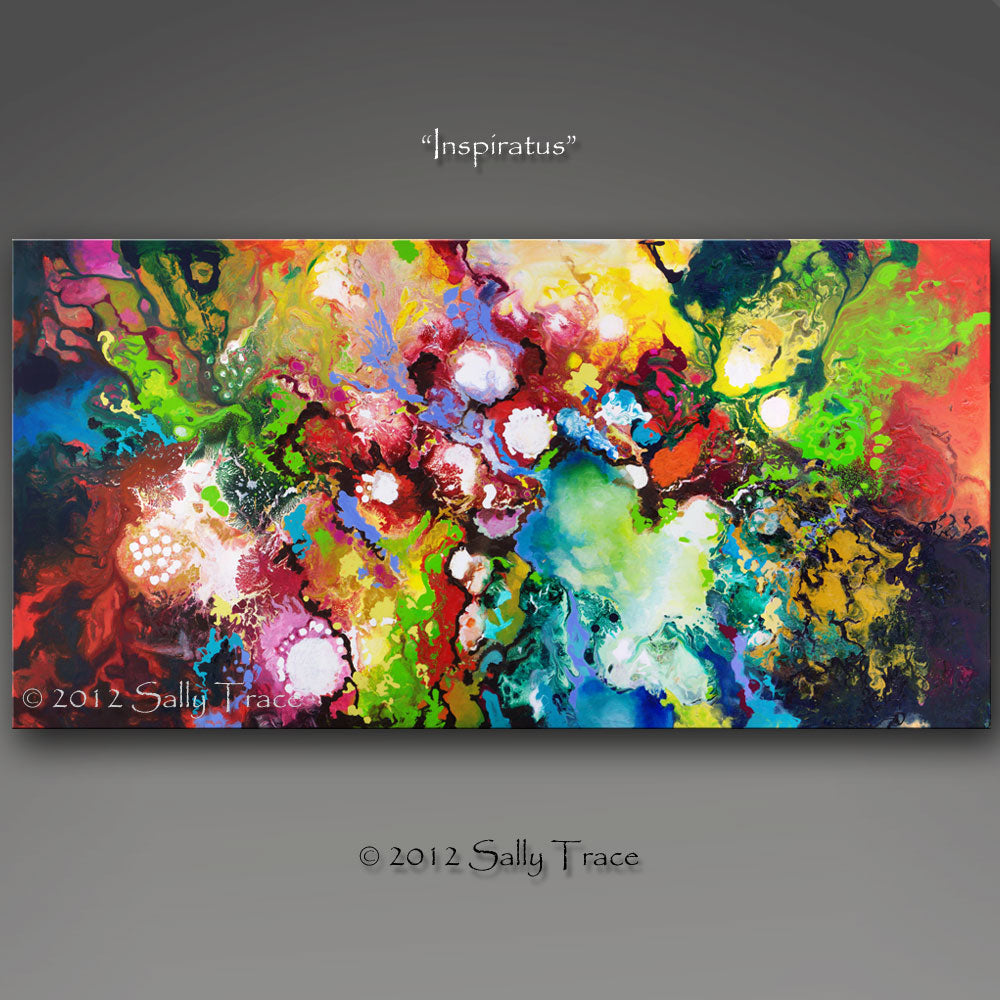 Abstract art giclee prints for living room, bedroom, office, "Inspiratus" from the orriginal acrylic on canvas paintings