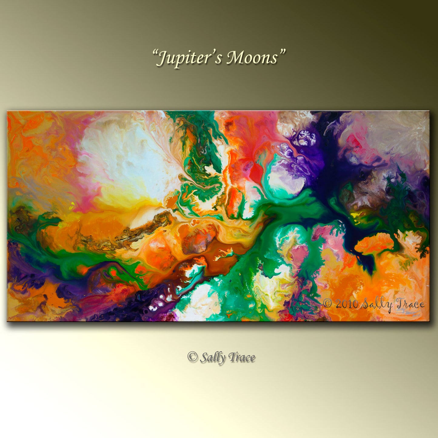 "Jupiter's Moons" Original Painting, Sold