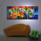 Modern art large contemporary triptych fine art giclee prints, "Clear Focus 2"