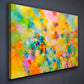 Modern contemporary art for sale by Sally Trace, "Lightness" giclee print on canvas by Sally Trace, side view