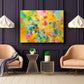 Modern contemporary art for sale by Sally Trace, "Lightness" giclee print on canvas by Sally Trace, room view