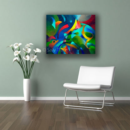 "Little Boat" fine art prints on canvas made from my original oil painting about having faith and inspiration during difficult times