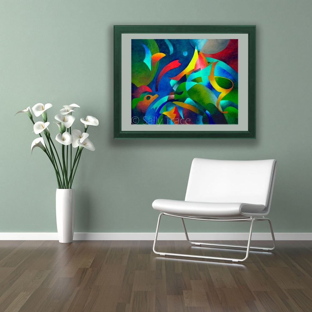 "Little Boat" fine art giclee print on paper, by Sally Trace