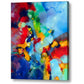 "Lilt" giclee print is made from my original abstract painting 20x24 or 25x30 inches, 1.5 inches deep Printed with rich, vivid archival pigment inks on a thick poly-cotton archival quality fine art glossy canvas. The image is mirror wrapped around the sides, and the canvas is hand-stretched on to 1.5" deep kiln-dried wooden stretcher bars and stapled on the back. Ready to hang with pre-attached hanging wire. The printed canvas has a smooth canvas texture.