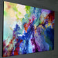 Modern fluid art abstract painting by Sally Trace, "Touch Me Here"