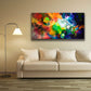 Outward Bound, fluid space art nebula painting giclee print on canvas by Sally Trace