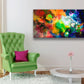 Outward Bound, fluid space art nebula painting giclee print on canvas by Sally Trace