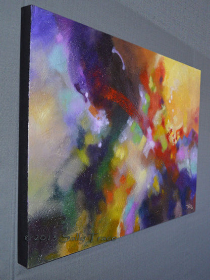 Abstract art painting by Sally Trace Points of Light