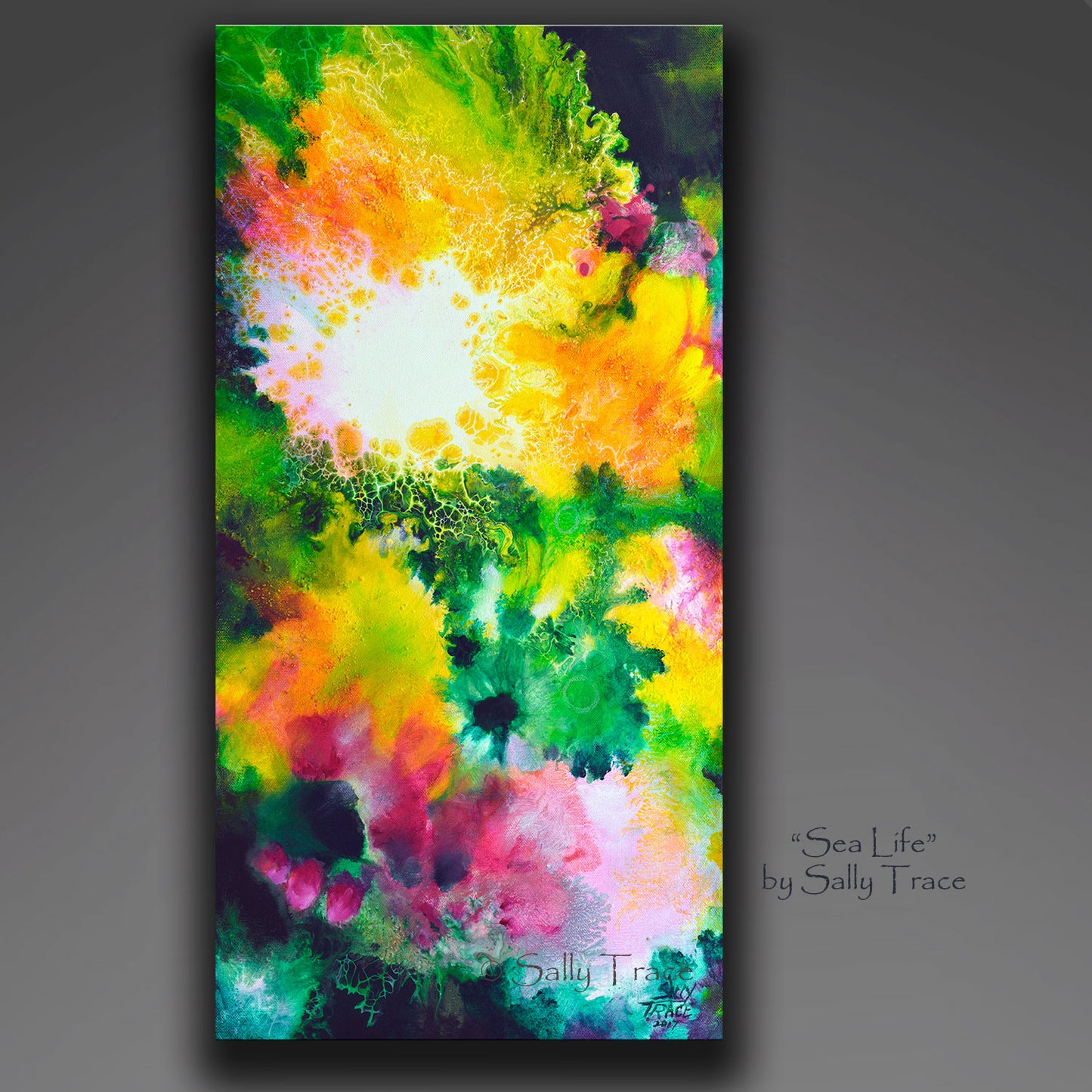 Sea Life, Original Fluid Painting, Sold