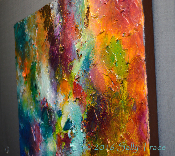 Abstract painting by Sally Trace "Shine"