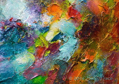 Abstract painting by Sally Trace "Shine"