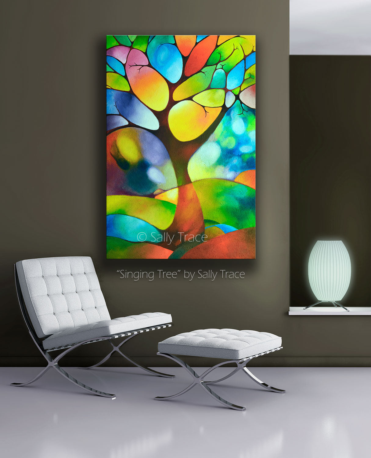 Geometric art prints from the original painting by Sally Trace, art prints on canvas, buy art directly from the artist