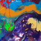 Sometimes in Winter, original fluid pour painting