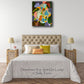 "Sometimes you Just get Lucky" geometric hard-edged original acrylic painting by Sally Trace