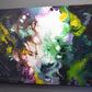 Splendid Expansion original abstract pour painting by Sally Trace