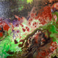 Strata, original fluid painting by Sally Trace, detail view