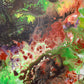 Strata, original fluid painting by Sally Trace, detail view