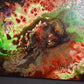 Strata, original fluid painting by Sally Trace, detail view