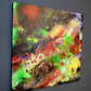 Strata, original fluid painting by Sally Trace, side view