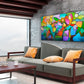 Summer Day, fine art extra large wall art giclee print on canvas by Sally Trace