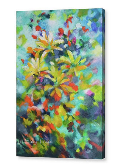 Giclee prints on canvas from the original abstract textured painting by Sally Trace "Summer Sweetness"