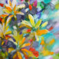 Original abstract textured painting by Sally Trace "Summer Sweetness" detail