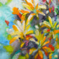 Original abstract textured painting by Sally Trace "Summer Sweetness" detail
