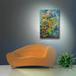 Original abstract textured painting by Sally Trace "Summer Sweetness" room view