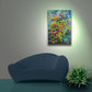 Giclee prints on canvas from the original abstract textured painting by Sally Trace "Summer Sweetness"