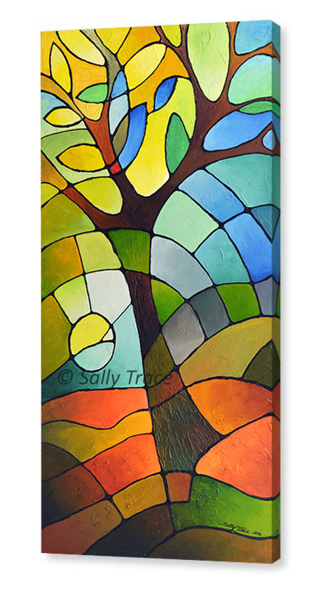 "Summer Tree" giclee prints on stretched canvas by Sally Trace