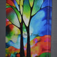 Two trees giclee prints by Sally Trace, from the original abstract painting, right view