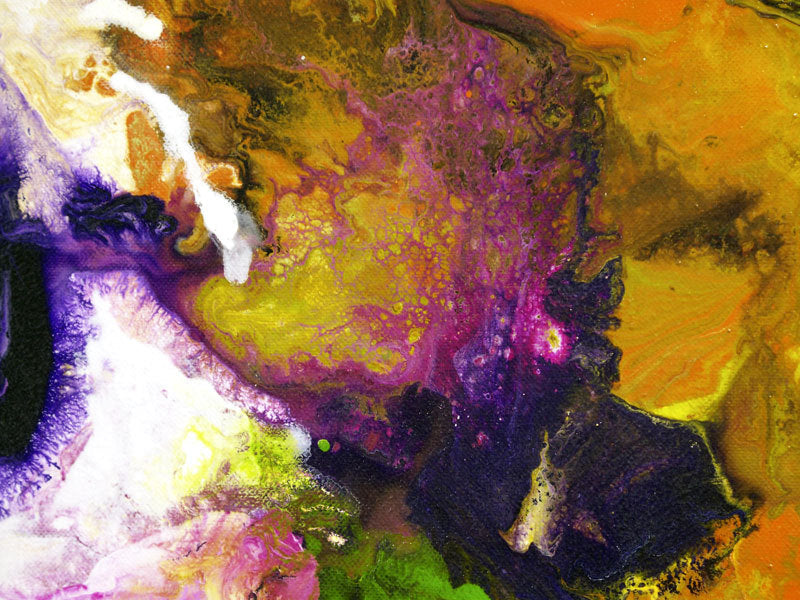 "Unseen Forces" fine art prints of an original abstract fluid painting by Sally Trace, a contemporary artwork for the home of office, decor for your living room, dining room, colorful abstract art paintings, abstract art for sale by the artist, pour painting, close-up-view