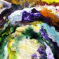 "Unseen Forces" fine art prints of an original abstract fluid painting by Sally Trace, a contemporary artwork for the home of office, decor for your living room, dining room, colorful abstract art paintings, abstract art for sale by the artist, pour painting, close-up-view