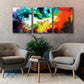 Windswept, abstract art giclee triptych by Sally Trace