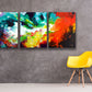 Windswept, abstract art giclee triptych by Sally Trace